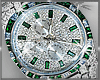 emerald studded watch