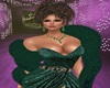 Flowing Emerald Gown/Fur