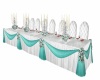 Teal Wedding Head Table