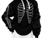 F. Blk Rhinestone Skelet
