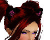Blk/Pink Cheetah Ears