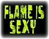 flame is sexy head sign