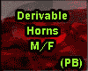 (PB)Derivable Horns M/F