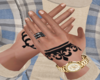 hand tatto QK