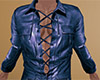 Blue Leather Shirt 3 (M)