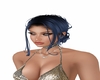 Blue Updo Hair