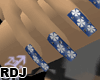 [RDJ] Nails F1 Blue