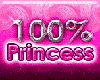 100% princess sticker