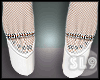 N!!! Fishnet White Heels