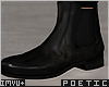 P|Leather Boots - Black