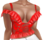 tank top red lace summer