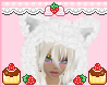 fluffy white hood