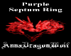 Purple Septum Ring