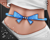 !S Bow Belt Blue