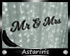 A"Teal Mr & Mrs Sign