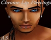 Chrome Lip Piercings