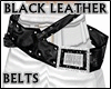 BLACK LEATHER BELTS