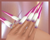 candy pink nails
