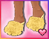 yellow fluff heels