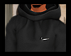 NK Black Slim Hoodie
