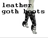 Leather goth boots
