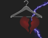 Dark Red Broken Heart
