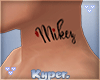 K l Mikey Neck Tattoo