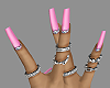 s. Nails pink cheet
