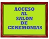 Letrero Salon Ceremonias