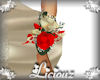 :L:Corsage RedGold Roses