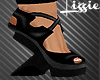*L* Abstract Shoes Black