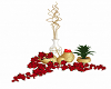 Golden Vases &Poinsettia