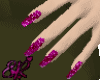 Sparkly pink nails