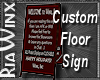 Wx:Custom AFK Floor Sign