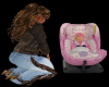 DTC Baby In Carseat Pink