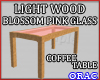 JLW P Glass Coffee Table