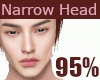 😊95% narrow head