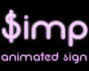 Aniamted Simp Sign