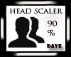 Scaler Head 90 % /Female