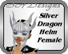 Silver Dragon Helm Fem