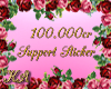 KA| 100k Support Sticker