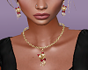 pearl ruby gold cat set
