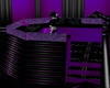 Purple glitter DJ booth