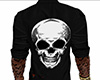 Open Shirt Black Skull