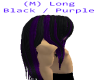 (M) Long Black / Purple