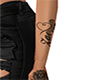 Zae+heart arm tattoo
