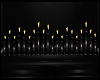 black latex candles