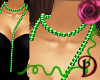 [D] Green Beads Necklace