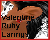 Valentine Ruby Earings
