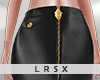 * Zipped Leather Skirt